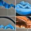 3D Moving Art Picture Round Glass Deep Sea Sandscape Hourglass Quicksand Craft wing Sand Painting Office Home Decor Gift