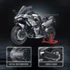dc71f25edce9b890 New 1:5 Building Blocks Motorbike Road Racing Vehicle MOC Bricks Toys Christmas Gifts for Kids Boys Children Adult 2156pcs