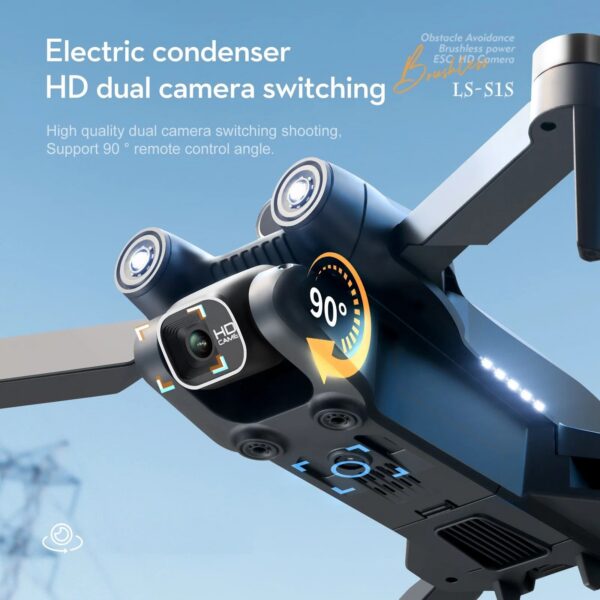 dc74e6f747838ad7 S1S Drone 5G Wifi 4K Professional 8K HD Camera Brushless 360° Obstacle Avoidance Optical Flow RC Foldable Quadcopter Toys Gifts