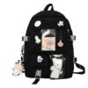 dc8881bcfac99630 Popular Pink Purple Color Girls High School Student Backpack Bags