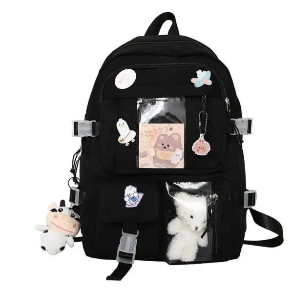 dc8881bcfac99630 Popular Pink Purple Color Girls High School Student Backpack Bags