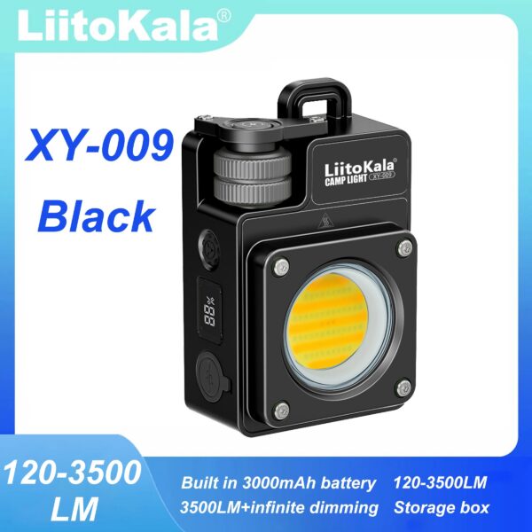 dc8d46fb50f5452d LiitoKala XY-009 Portable Rechargeable LED Camping Light Multi-Functional Carry-On Outdoor Activity Long Life