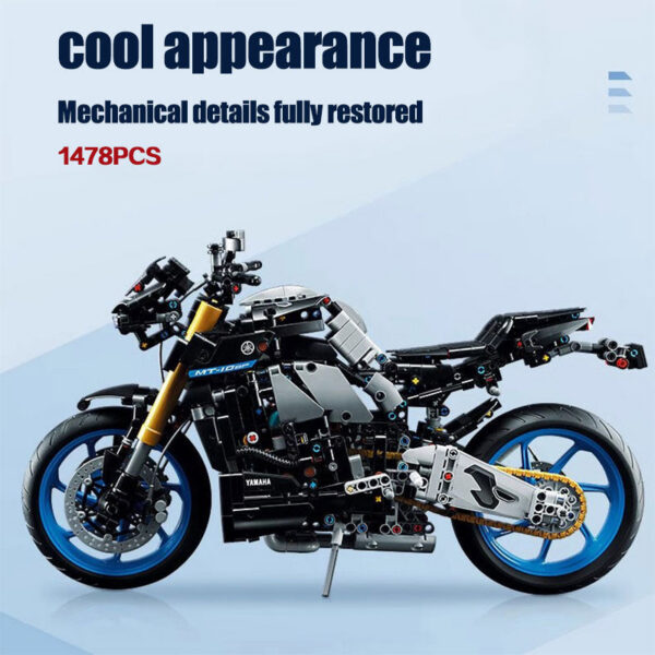 New Technical Motorcycle Model Blocks Advanced Building Set 1478PCS For Adults Bricks Creative DIY Toys Gifts Decoratio
