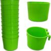 dca1294f66685ae5 20 Pack Cage Cups Birds Feeders Seed Bowl Chicken Feeding Watering Dish Rabbit Water Food Hanging Wire Cages Box 16oz Coop Cups for Pet Parrot Parakeet Gamefowl Poultry Pigeon (Large Red)