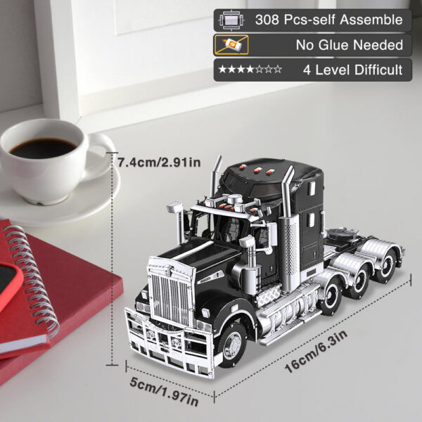 dcaa91f3c29ce7ee Piececool 3D Metal Puzzles Trucks T909 Cars Mode Jigsaw Adults Assembly DIY Set for Collection Birthday Gifts