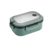 dccca757a7e77d75 Single Double-layer Portable Compartment Fruit Food Microwave Lunch With Fork And Spoon Picnic Fresh Box