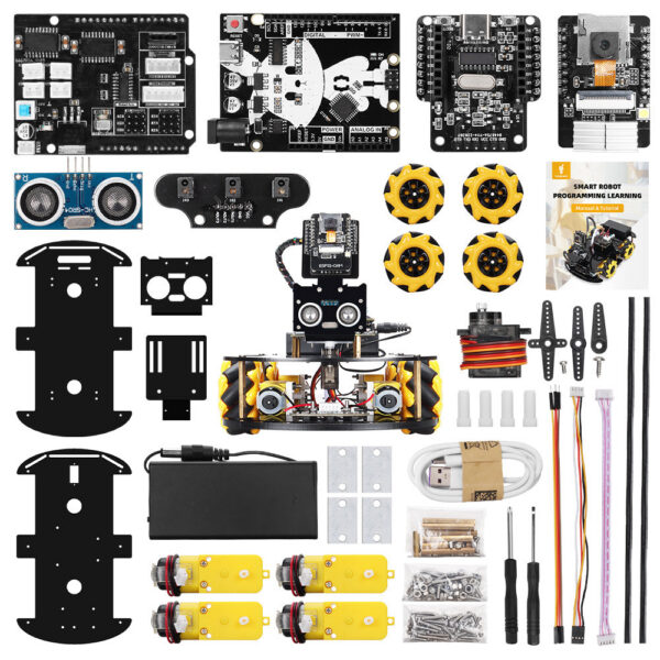 dccea47582dda688 Robotic Starter For Arduino Programming with ESP32 Cam Codes, Learning and Develop Skill Smart Automation Complete Kit