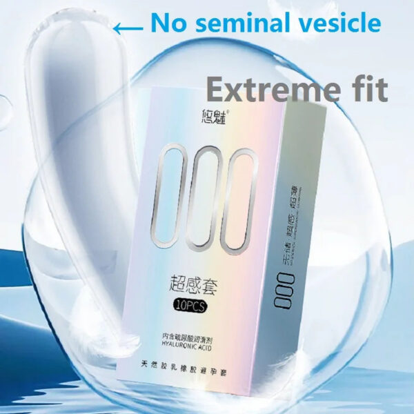 No Seminal Vesicle Condoms Large Lubricated Sex Toys 10PCS Big Oil Ultrathin Penis Sleeves Extreme Fit Erotic Sex Life for Adult