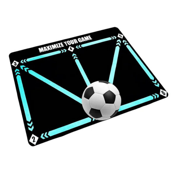 dce36cb8a509ae39 Football Footstep Mat Mat-Silent Shock Absorption Props Sports Soccer Tool Suitable for Indoor Home Training