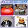 dceec842c9a2bc44 Gas Refill Adapter, Universal Brass Stove Burners Switching Valve Regulator Camping Nozzle Bottle Convert Adapter Portable Outdoor Valve Caps Gas Canister Refill Adapter for Outdoor Camping