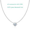 dcf3525dde213287 Smyoue 0.5-2CT D Color Certified Moissanite Necklace for Women Sparkling Lab Diamond 100% Sterling Sier Pendants Wholesale