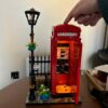 1460PCS London Red Telephone Booth Street View Series Men and Women Puzzle Building Blocks Toy Gift 21347
