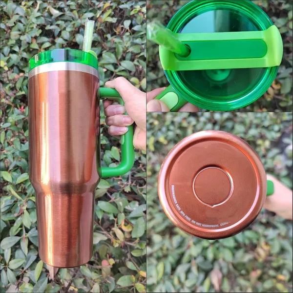 dcffdeb5db0ba513 With 1:1 Chocolate Gold Black Chroma 40 oz Quencher H2.0 Tumblers Cups with handle Lid and straw Cobranded Winter Pink Parade Car Mugs 40oz Tumbler 0320