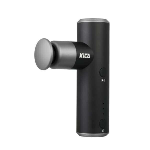 KiCA Mini 2 Fascia Gun 4 Gear Aluminum Portable 3000rpm Deep High Speed 3 Massage Heads Gun for Sport, 195g