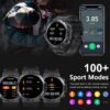 dd3572948130f430 MELANDA 1.39 Inch HD Bluetooth Call Smart Watch Men Sports Fiess Tracker Heart Monitor 400mAh Smartwatch For Android IOS K56