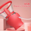 Rose Tongue Licking Cup Sucking Clit Clitoris Dildo Nipple Pussy Stimulator Silicone Adult Sex Toys For Women Couple Joinjjtoy