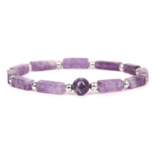 3pcs/Set Body-Purifying Amethyst Bracelet Weight Loss, Yoga, Meditation - Healing Stone Jewelry for Women and Men