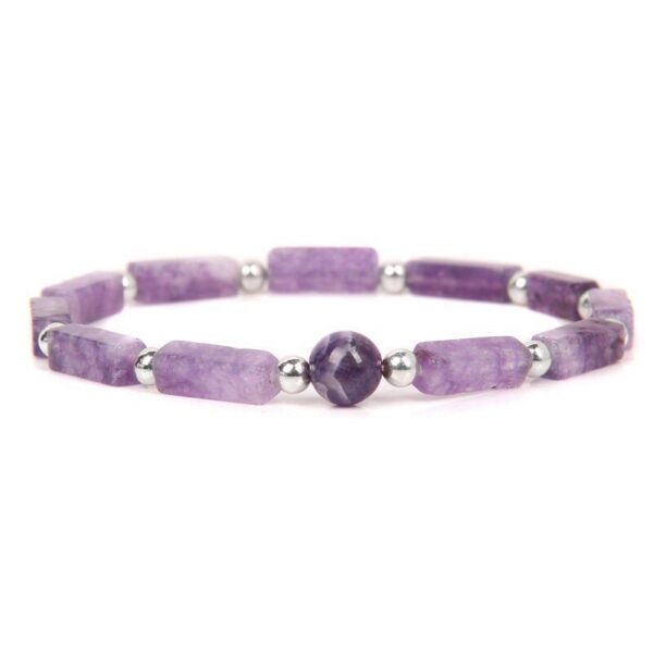 dd47520791a08cbf 3pcs/Set Body-Purifying Amethyst Bracelet Weight Loss, Yoga, Meditation - Healing Stone Jewelry for Women and Men