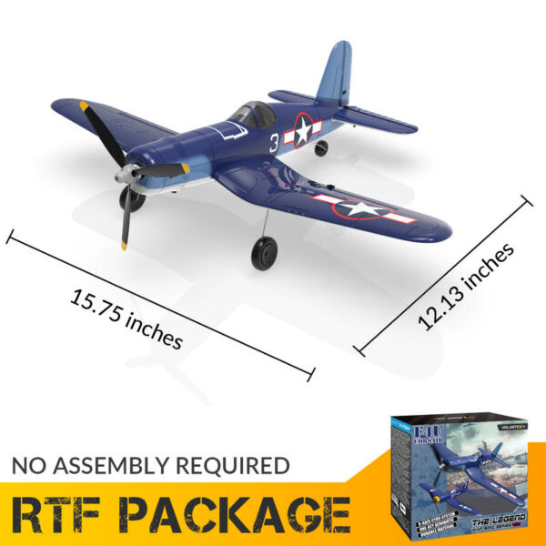 dd52b773265a78b5 New F4U Corsair RC Plane 2.4Ghz 4CH 400mm Wingspan One-Key Aerobatic RTF Remote Control Aircraft Toys Gifts for Children