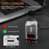 dd674f7297255bf9 Mini Portable Key LED Flashlight TYPE C Rechargeable Camping Hiking Lantern High Power Luminous Flash Light Pocket Torch