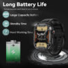 MELANDA 1.85 Outdoor Military Smart Watch Men Bluetooth Call Smartwatch For Android IOS IP68 Waterproof Sports Fiess Watches