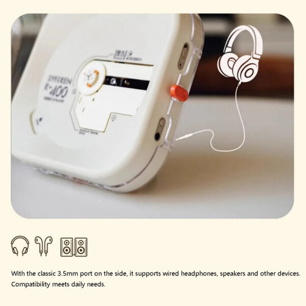 Portable Dazzg Colour Music Walkman Bluetooth 5.3 Rechargeable HIFI CD Player Small Mini Multi Mode Playback