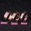 dd7a246289ca250d Mens Womens Love Ring man 4mm 5mm 6mm Wedding High quality s size 5-11 Diamond rose sier Engagement with box Crtir Designer gold Band Rings for Woman