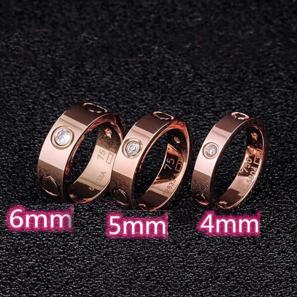 dd7a246289ca250d Mens Womens Love Ring man 4mm 5mm 6mm Wedding High quality s size 5-11 Diamond rose sier Engagement with box Crtir Designer gold Band Rings for Woman