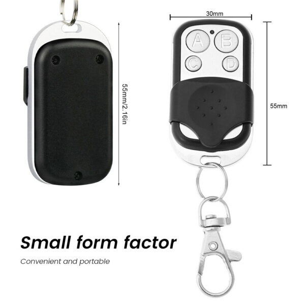dd7b033b6399c82e Metal Push Button Control Transmitter ABCD / Lock Unlock 4Button 433MHz Universal 4 Buttons Garage Door Opener Remote