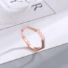 Luxuries love hearts designer for women simple engagements wedding ring band letters bague homme plated gold rings accessories gift hip hop E23