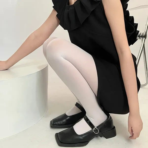 Women Socks Spring Summer Large Elastic Tights Bottom Pantyhose Sexy Long Stockings Candy Color Veet Seamless