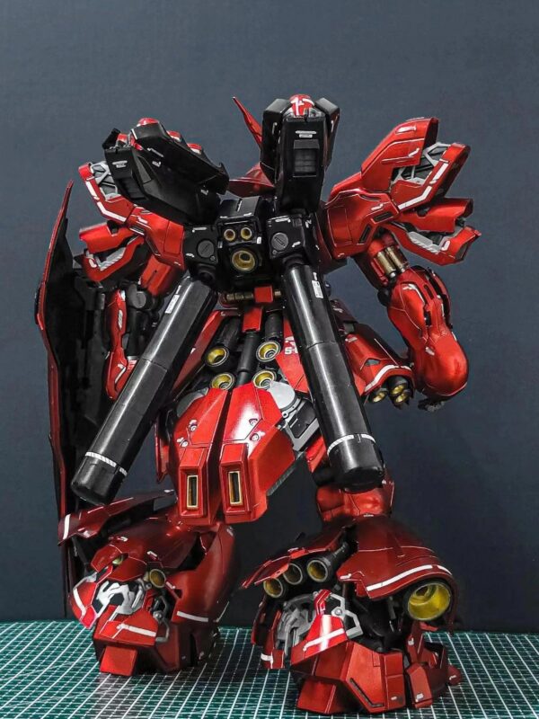 dd8e8dbab1a11067 DABAN 6631S MG 1/100 Sazabi Electroplated Ver Assembly Model Kit Action Figures Robot Figuine Plastic Model Kids Hobby Toy GIfts