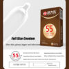 Ultra Thin Large Condom 55/56/58/60mm Penis Sleeves Condom Lubricant Glossy Natural Latex Adult Erotic Safer Sex Products