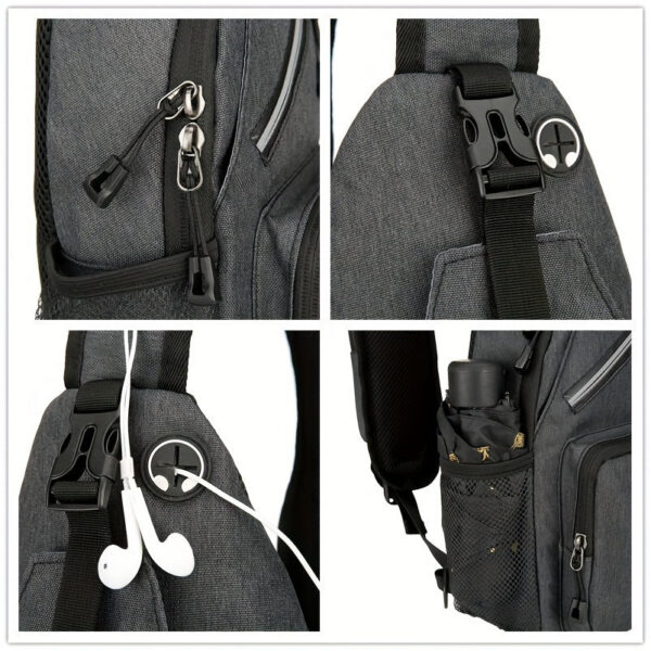 1pc Waterproof Single Shoulder Bag For Men And Women, Multi-purpose Large Capacity Cross Body Bag, Suitable For Outdoor Travel And Work