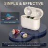 Aids, Newest 2- Channel Digital Rechargeable Aids Charging Box Indicating Remaining Power, Invisible Personal Sound Hearing Amplifier with Intelligent Noise Reduction (White)
