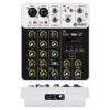 V4 Interface with Bluetooth USB Recording Computer 48V Phantom Power Delay Replay Effects, 4-Channel Audio Mixer
