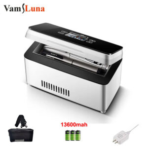 ddc4e380a30878b1 13600mah High Power Mini Refrigerator Insulin Pill Box Dispensing 0-18 Degrees Refrigerated USB Charging Refrigerated Incubator