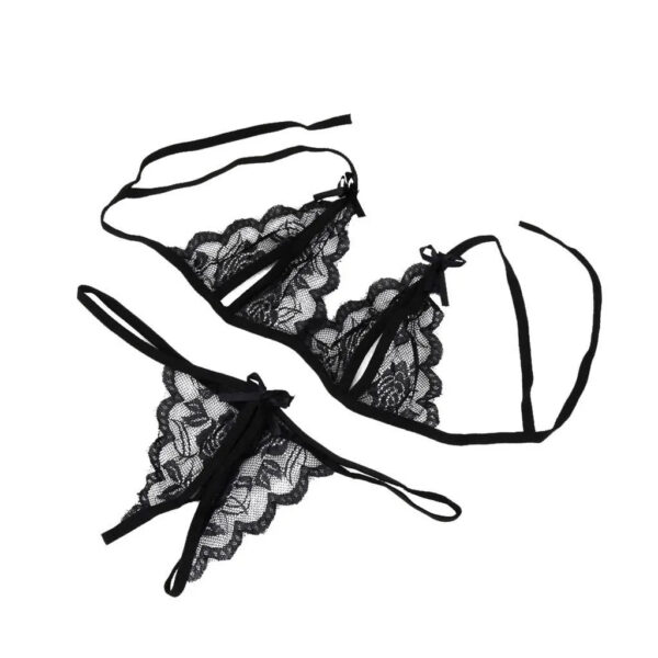 ddcad80e98e7fca6 Women's Underwear Sets Ladies Sexy Lingerie Lace Hollow Out Underwear Sleepwear G-string Lingerie белье sous clothing femme