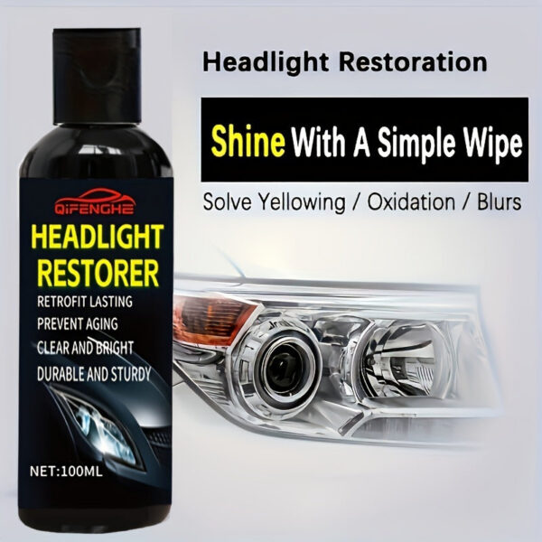 ddd71c7c6e1e6c45 Restoration Kit - Plastic Applicator Included, Clear Headlight Repair Solution for Oxidation, Blurring & Yellow