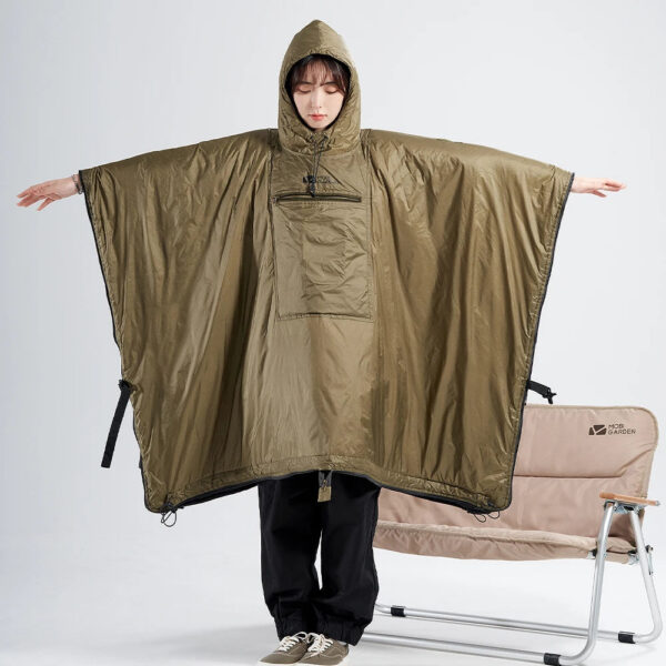 dded861180694b9b MOBI GARDEN Camping Cape Sleeping Bag Outdoor Cold Blanket Lightweight Portable Thermolite