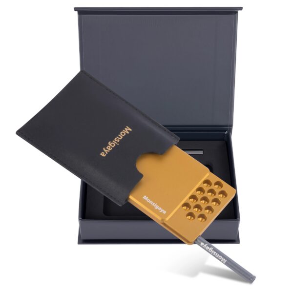 ddf44ea1fe3fa110 45 Compartment Metal Snuff Box with Built in Metal Alloy Straw Snuff Kit Snuff Wallet
