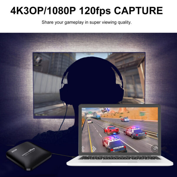 Ezcap326C 4K Video Capture Card HDR Mic 1080P 60fps 120FPS Recording Box USB 3.1 Type C Game Live Streaming Device for PS4