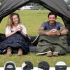 de0caff05825110d KingCamp Oasis Schlafsack, 3 Jahreszeiten, warm, bequem, leicht, tragbar, mit Kapuze, für drinnen und draußen, Camping, Wandern