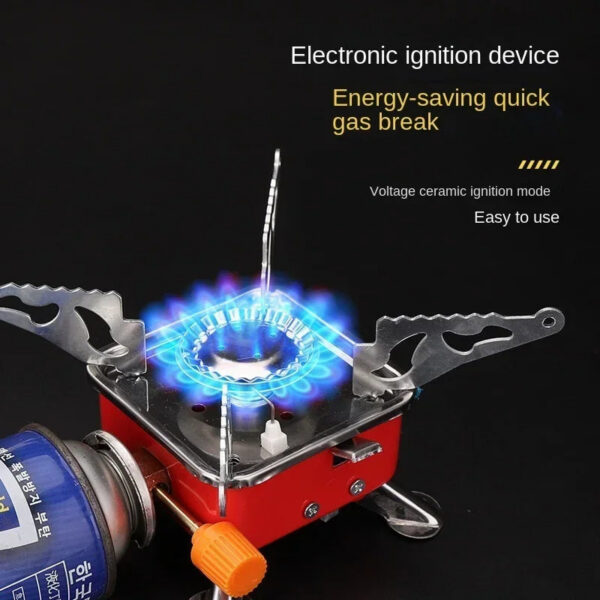 Camping Mini Big Power Heater Gas Stove Outdoor Tourist Burner Cooker Portable Picnic Cookware Barbecue BBQ
