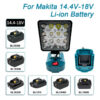 de166dbdb1b53c0a 4 inch Cordless LED Work Light For Makita 14.4V-18V Li-ion Battery Lantern Outdoor Flashlight Camping Lamp Emergency Lighting