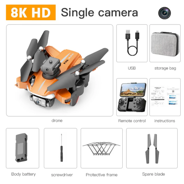 2024 NEW P11 Pro Drone Brushless Motor Dual 8K ESC Professional WIFI FPV Obstacle Avoidance Four-Axis Folding Rc Quadcopter Toys