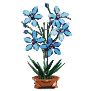 City Creativity Bouquet wer Cymbidium Faberi Bonsai Potted Plant Home Decoration Building Blocks Bricks Kids Toys