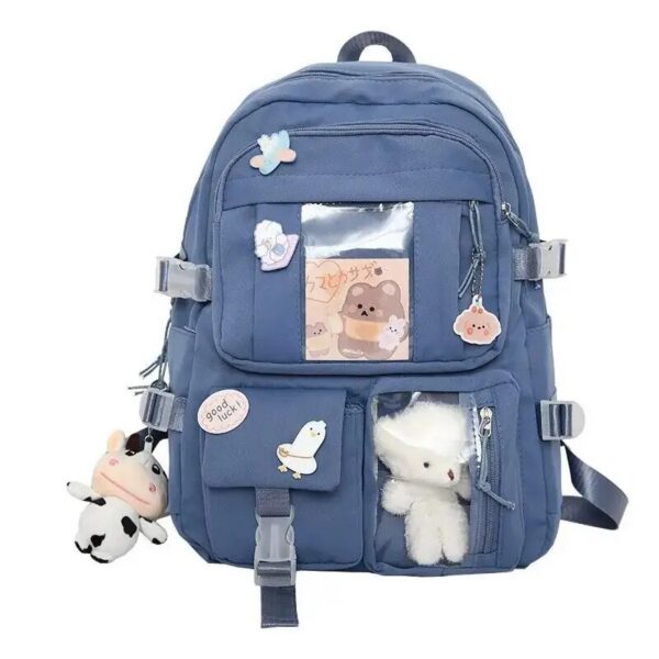 de331383bfd58755 Popular Pink Purple Color Girls High School Student Backpack Bags