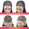 Glueless Ready To Wear And Go Preplucked Wigs Brazilian Body Wave 13x6 HD Lace Frontal Human Hair Wig PreCut 200%