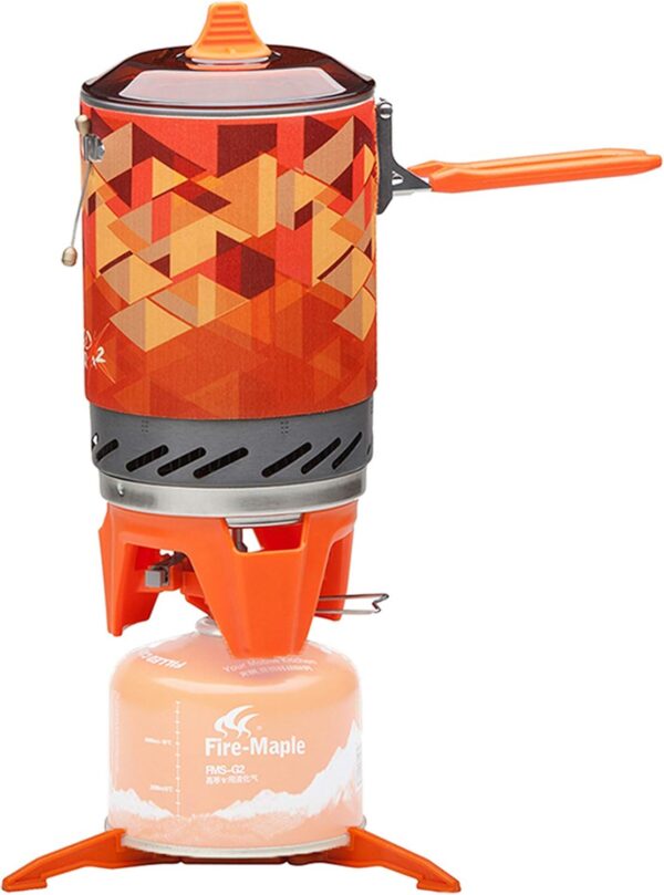 de493d018e182769 Fire-Maple Fixed Star X2 Backpacking and Camping Stove System Outdoor Propane Camp Cooking Gear Portable Pot Jet Burner Set Ideal for Hiking, Trekking, Fishing, Hunting Trips and Emergency Use